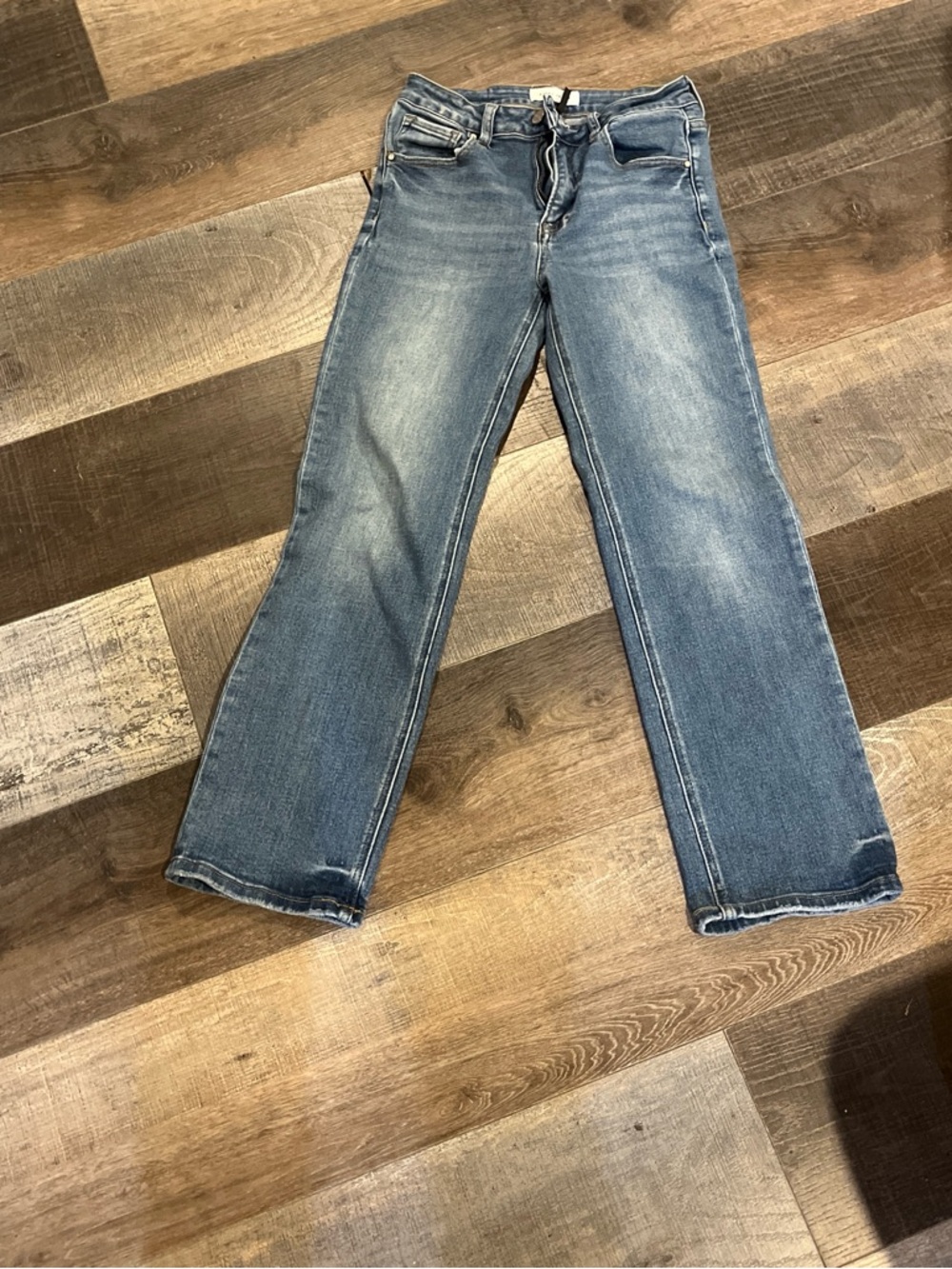 Risen jeans sz 5/27 Classic Mid Wash Women’s Straight-Leg Jeans